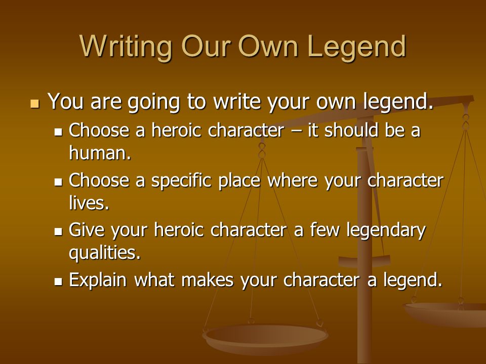 Writing legends 2024